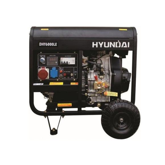 дизельный генератор hyundai dhy6000le 3